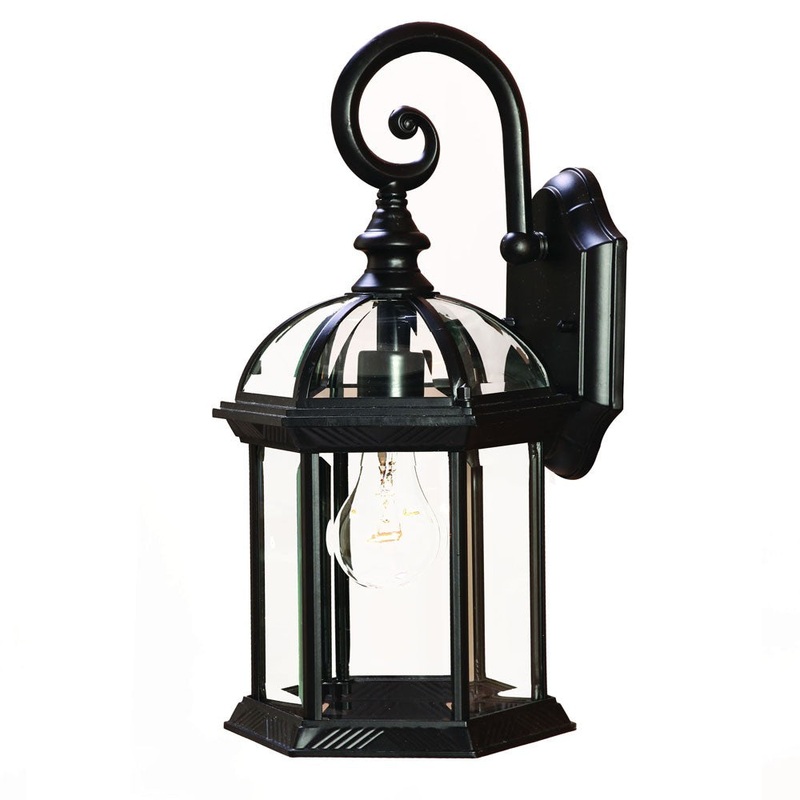 Matte Black Eastern Lantern Wall Light By Homeroots