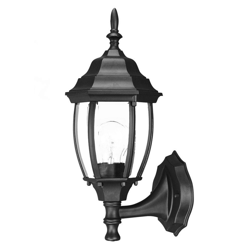 Matte Black Globe Lantern Wall Light By Homeroots