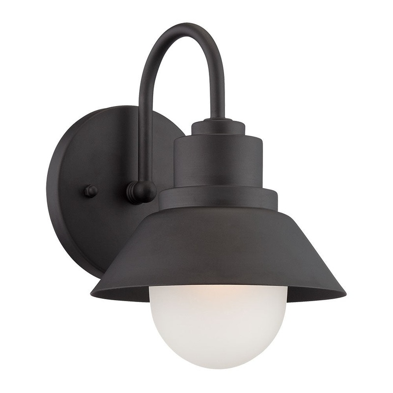 Matte Black Lamp Shade Wall Light By Homeroots
