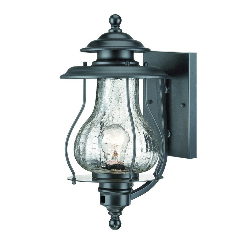 Matte Black Oil Lantern Wall Light By Homeroots
