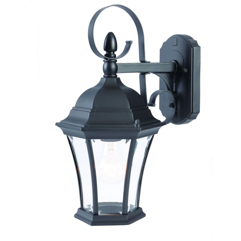 Matte Black Swing Arm Hanging Lantern Wall Light By Homeroots