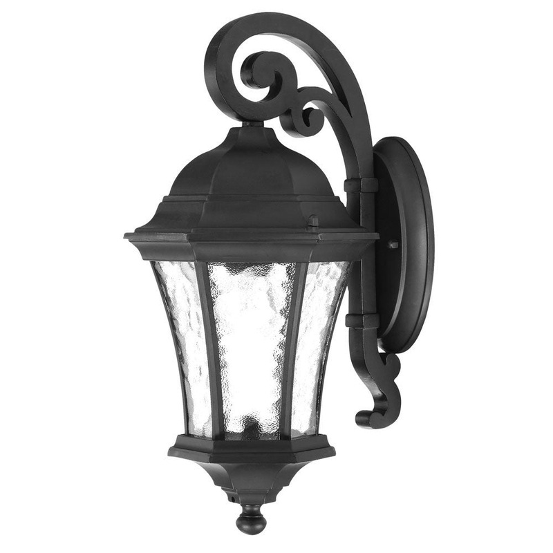 Matte Black Tapered Hanging Lantern Wall Light By Homeroots