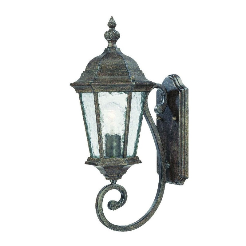 One Light Antique Black Carousel Lantern Wall Light By Homeroots