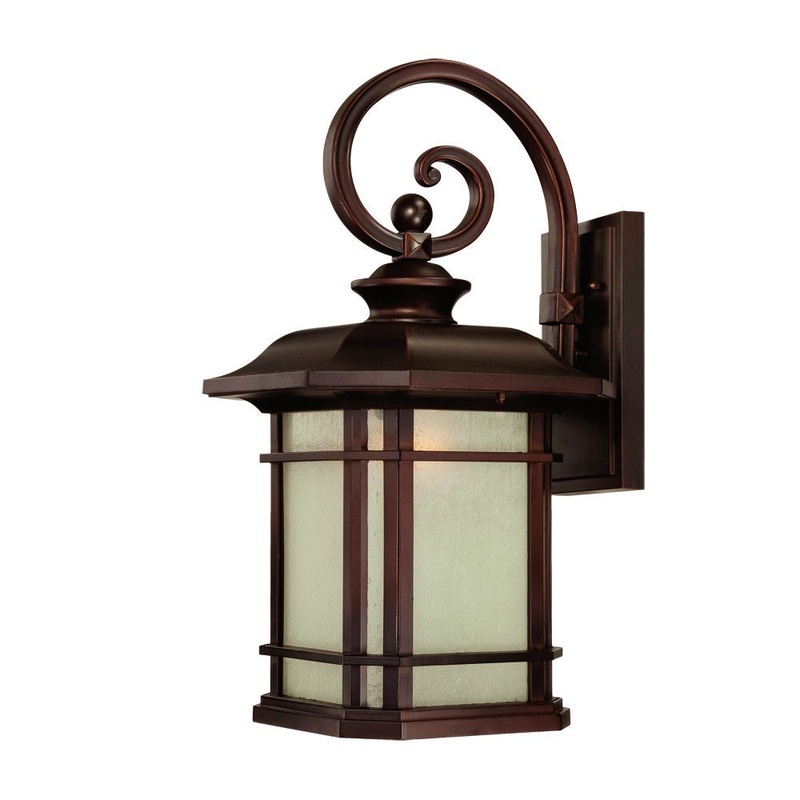 Somerset 1-Light Architectural Bronze Wall Light By Homeroots