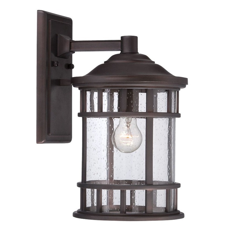XL Antique Bronze Canister Wall Light By Homeroots