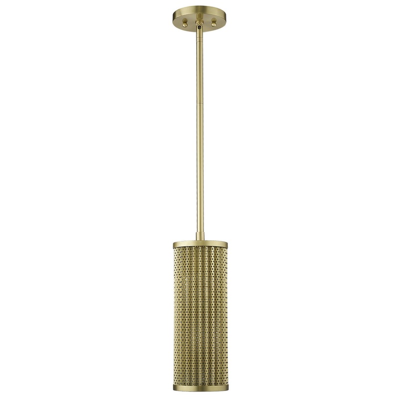 Basetti 1-Light Gold Pendant By Homeroots