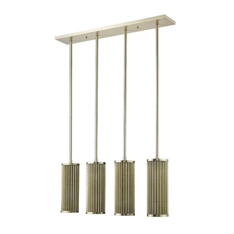 Basetti 4-Light Gold Pendant By Homeroots