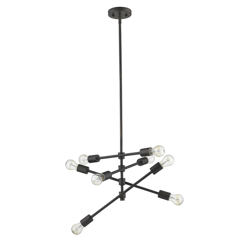 Calix 8-Light Oil-Rubbed Bronze Pendant By Homeroots