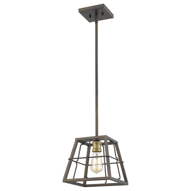 Charley 1-Light Oil-Rubbed Bronze Mini-Pendant By Homeroots
