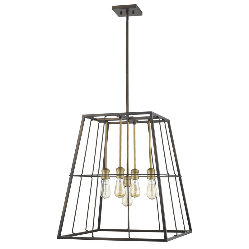 Charley 5-Light Oil-Rubbed Bronze Pendant By Homeroots