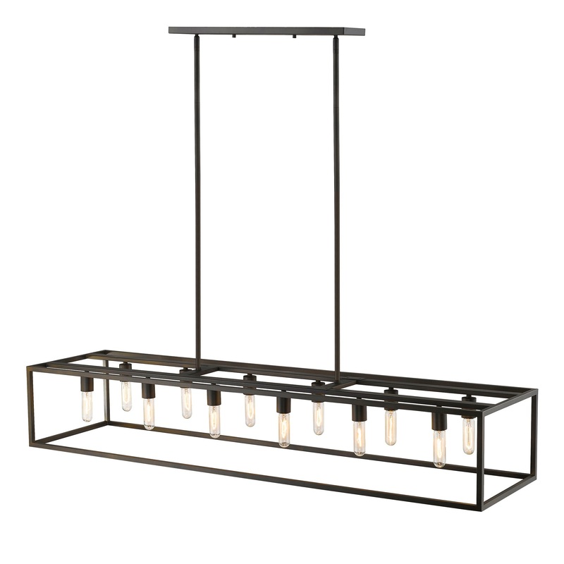 Cobar 12-Light Oil-Rubbed Bronze Island Pendant By Homeroots