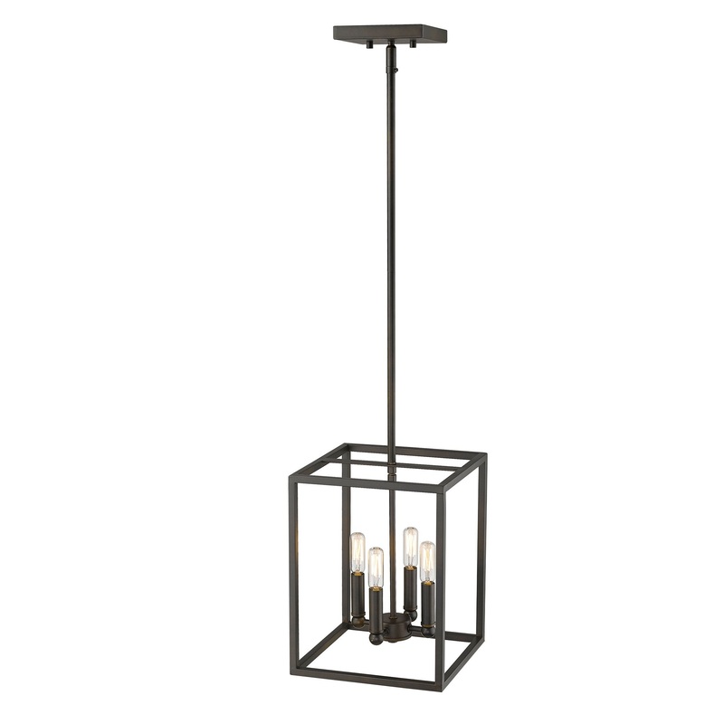 Cobar 4-Light Oil-Rubbed Bronze Pendant By Homeroots