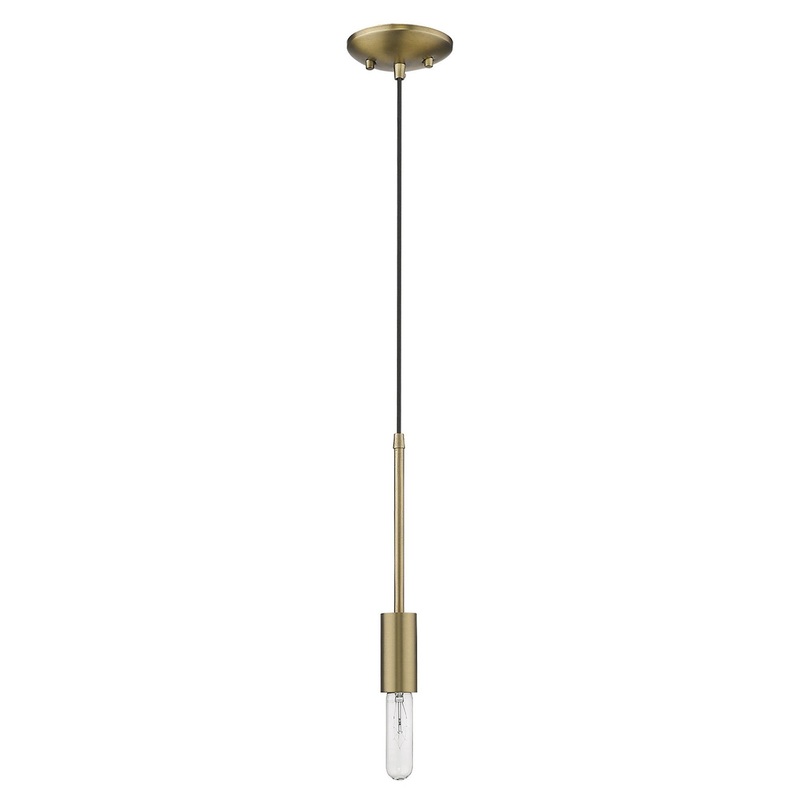 Dull Gold Mini Pendant Hanging Light By Homeroots