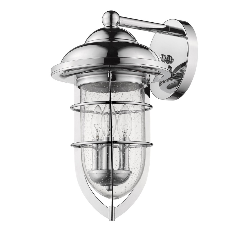 Dylan 3-Light Chrome Wall Light By Homeroots