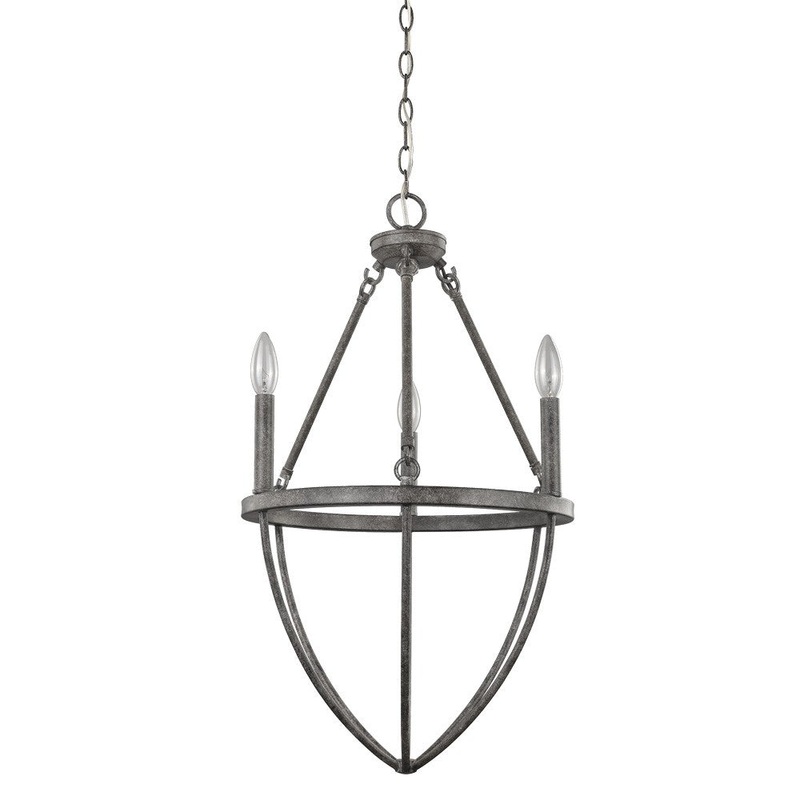Harlow 3-Light Ash Chandelier By Homeroots