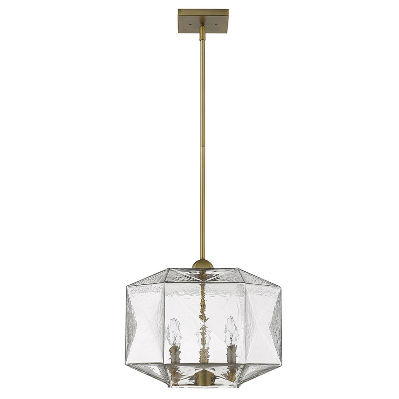 Loft 3-Light Brass Pendant By Homeroots