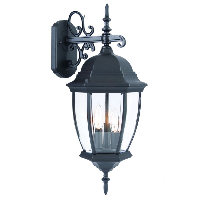 Matte Black Hanging Ornamental Lantern Wall Light By Homeroots