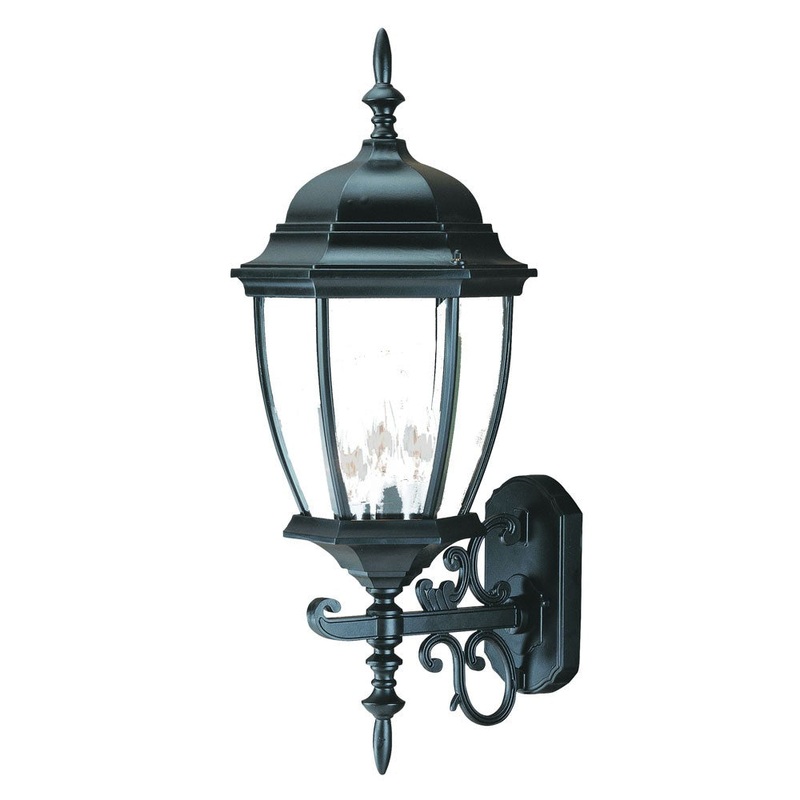 Matte Black Ornamental Lantern Wall Light By Homeroots