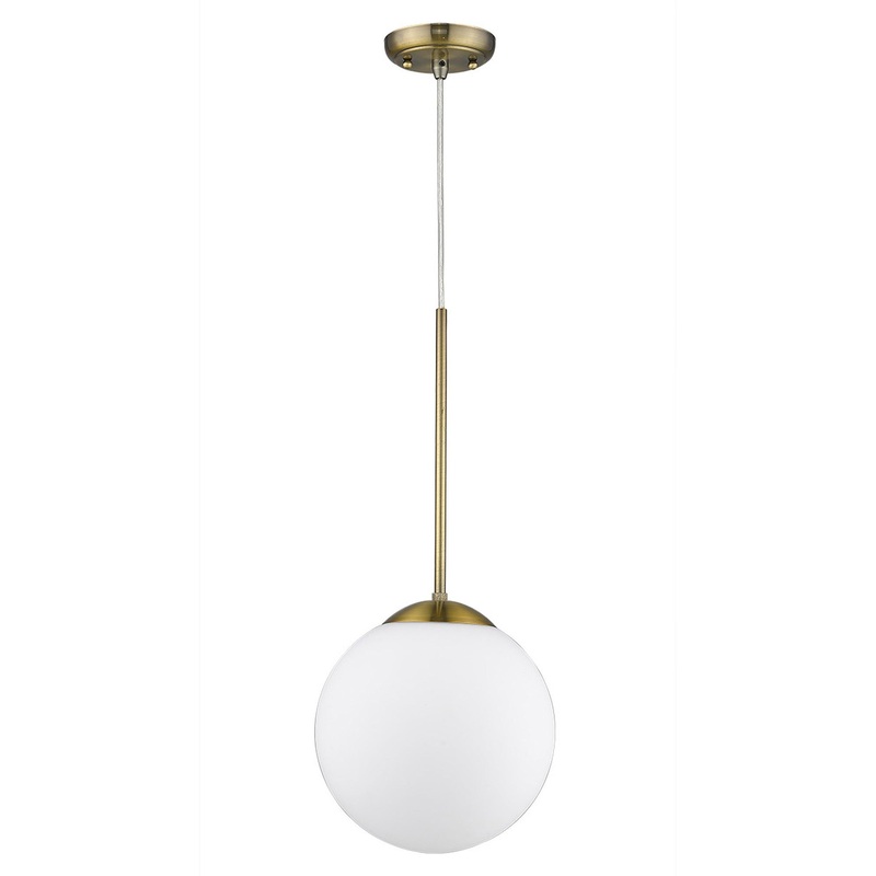 Solea 1-Light Antique Brass Pendant By Homeroots