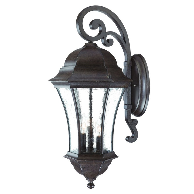 Waverly 3-Light Black Coral Wall Light By Homeroots