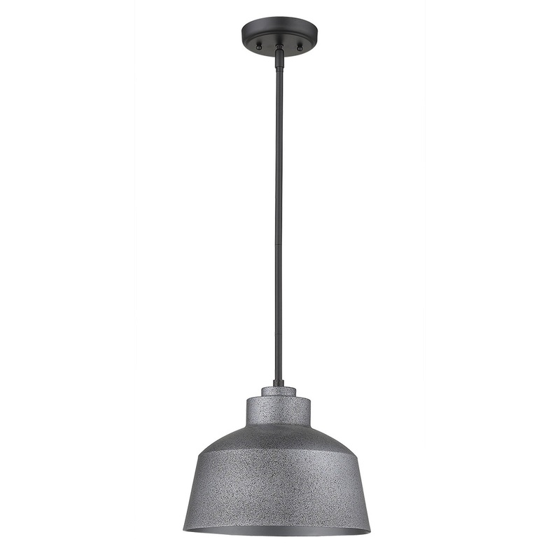 Barnes 1-Light Gray Convertible Pendant By Homeroots