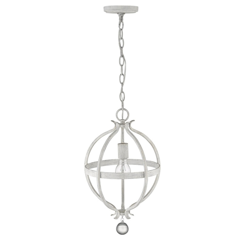 Callie 1-Light Country White Pendant By Homeroots