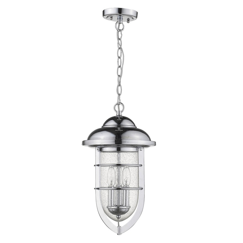 Dylan 3-Light Chrome Hanging Lantern By Homeroots