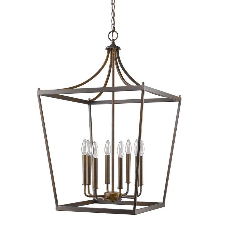 Kennedy 8-Light Oil-Rubbed Bronze Foyer Pendant By Homeroots