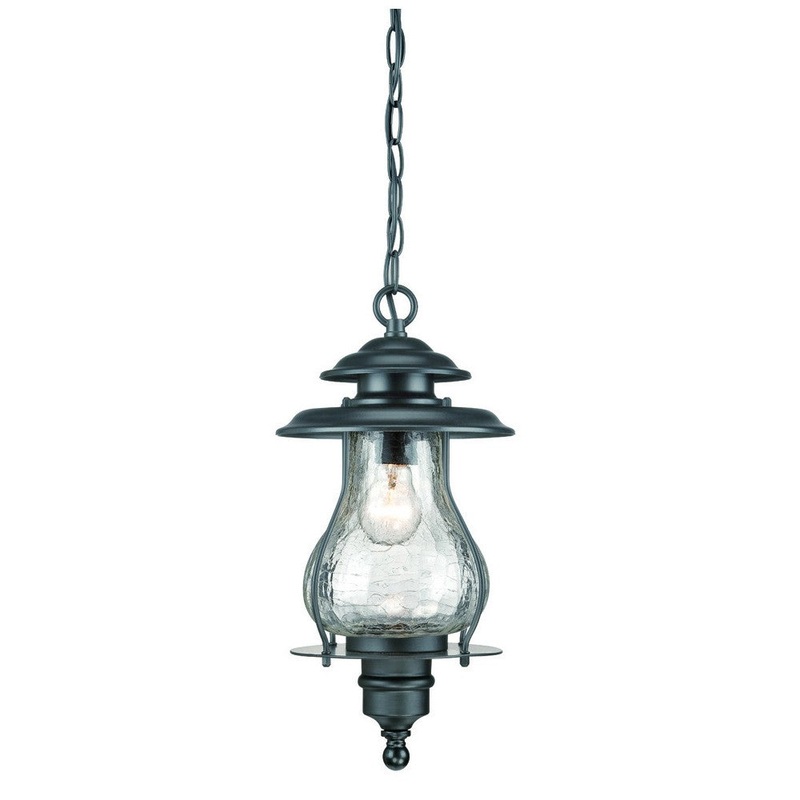 Matte Black Oil Lantern Hanging Light By Homeroots