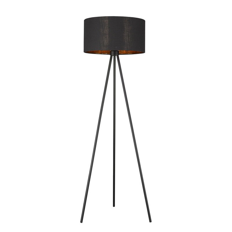 Morenci 1-Light Matte Black Floor Lamp By Homeroots