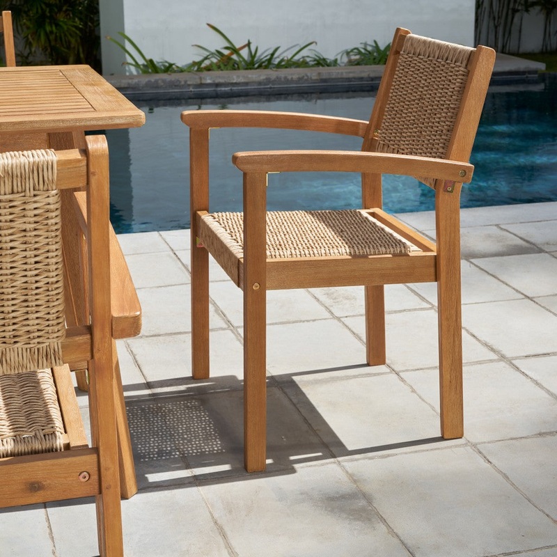 Woven Dining Chairs Set Of 2 By Homeroots