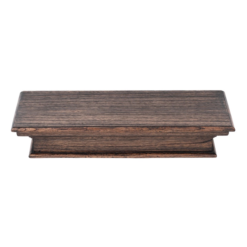 23" Black Wash Floating Wall Shelf By Homeroots