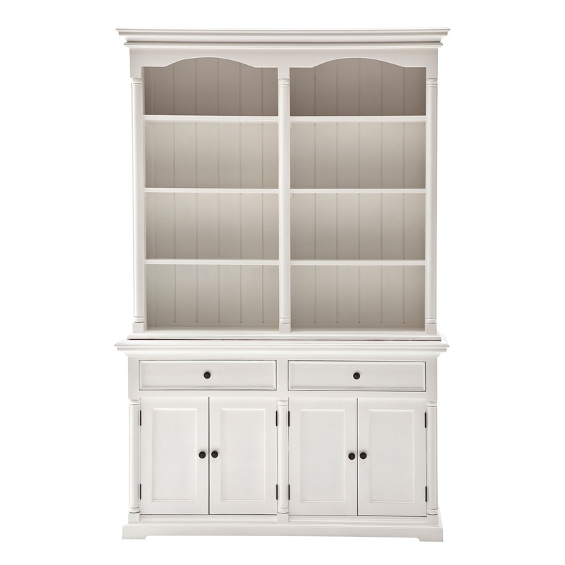 Classic White Hutch Cabinet By Homeroots
