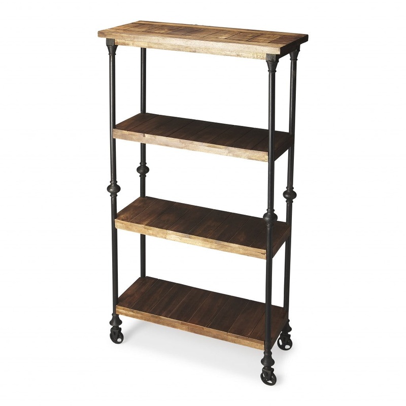 Fontainebleau Industrial Chic Bookcase By Homeroots