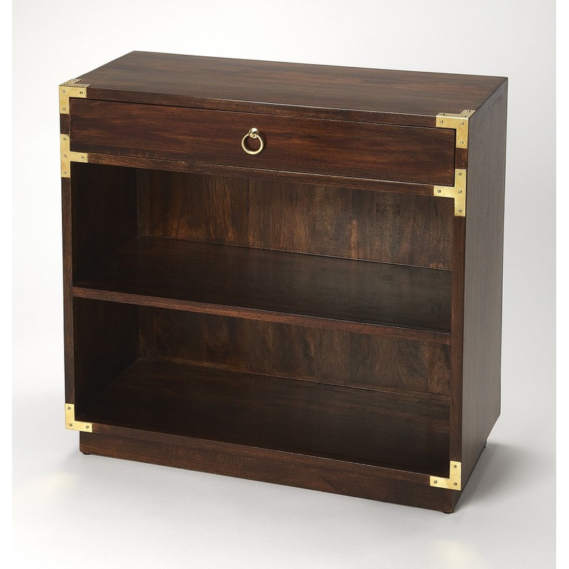 Forster Brown Campaign Bookcase By Homeroots