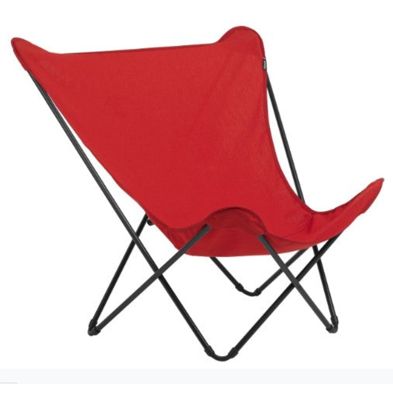 Modern Indoor Outdoor Red XL Folding Lounge Chair By Homeroots