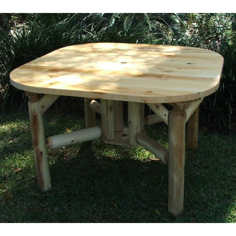 Natural Wood Roundabout Table By Homeroots
