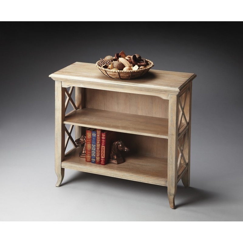 Newport Driftwood Low Bookcase By Homeroots