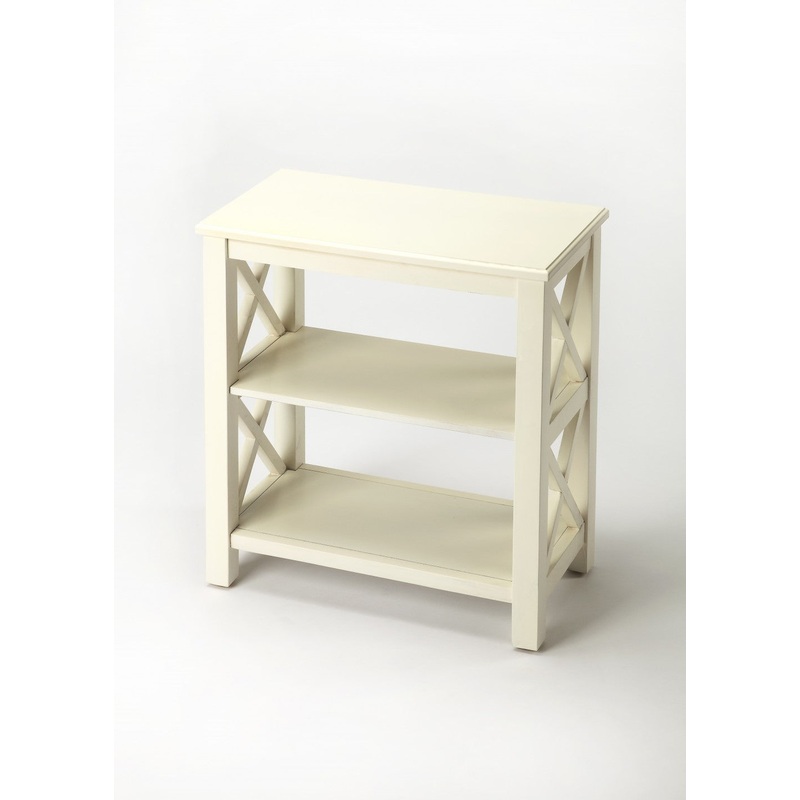 Vance Cottage White Bookcase By Homeroots