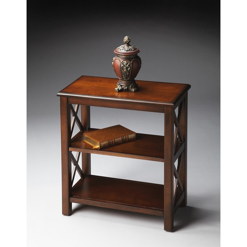 Vance Plantation Cherry Bookcase By Homeroots