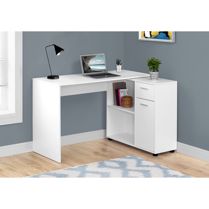 29.5" Particle Board and Laminate Computer Desk with a Storage Cabinet By Homeroots