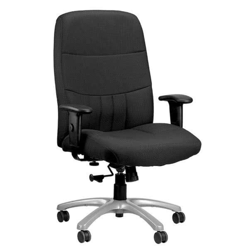 Black Fabric Chair By Homeroots - 372345