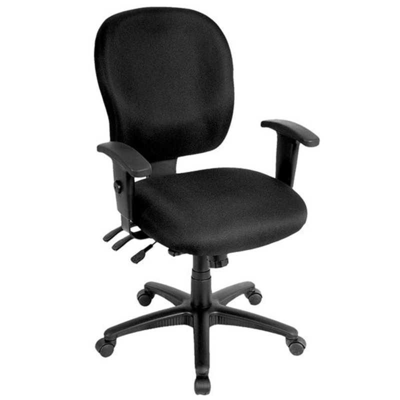 Black Fabric Chair By Homeroots - 372358