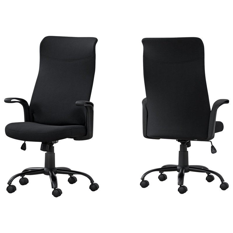 Black Fabric Multi Position Office Chair By Homeroots