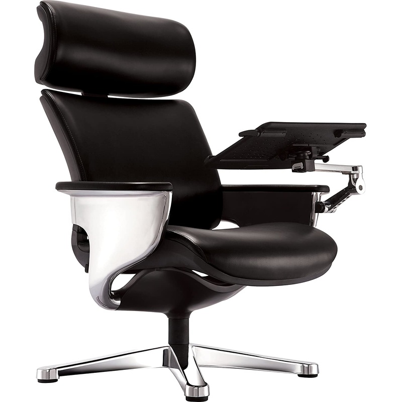 Black Leather Chair By Homeroots - 372428