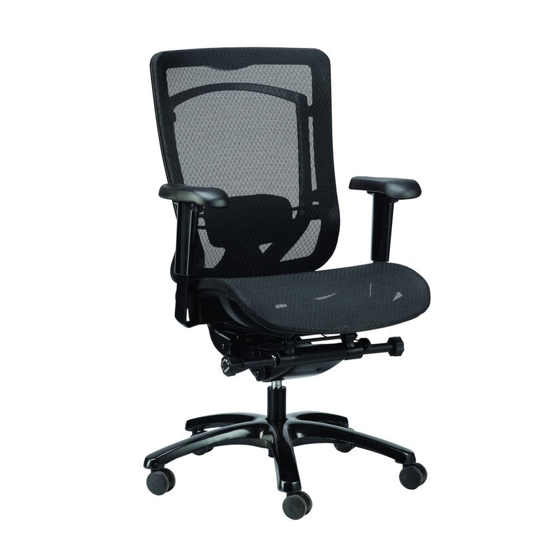 Black Mesh Chair By Homeroots - 372416