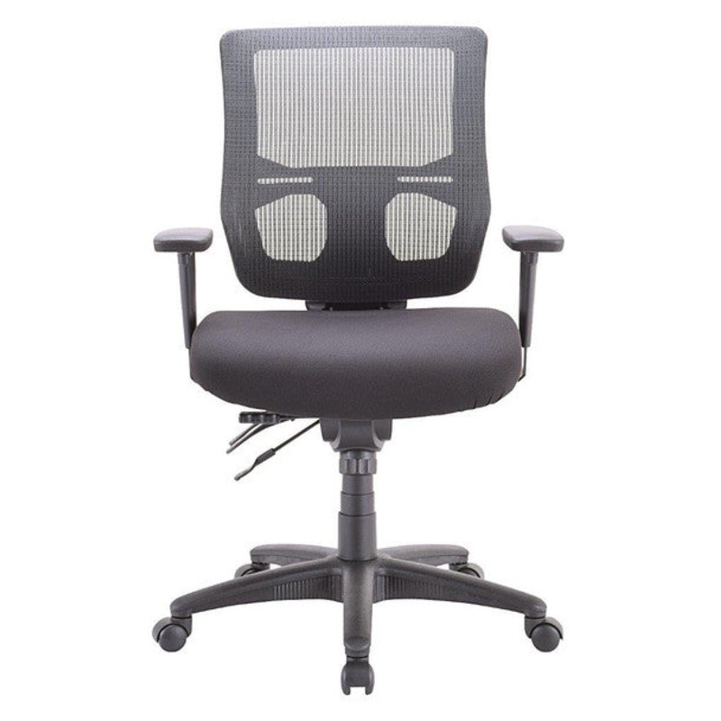 Black Mesh Fabric Chair By Homeroots - 372409
