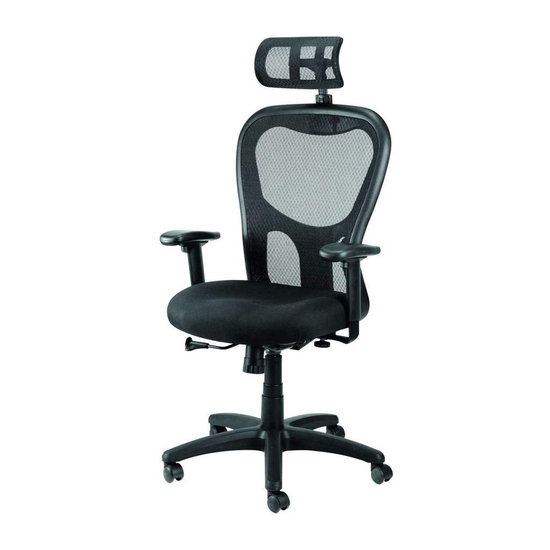 Black Mesh Fabric Rolling Office Desk Chair By Homeroots