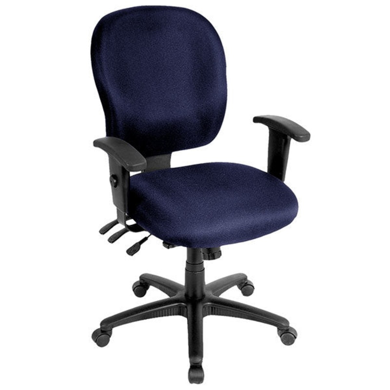 Navy Fabric Chair By Homeroots - 372357