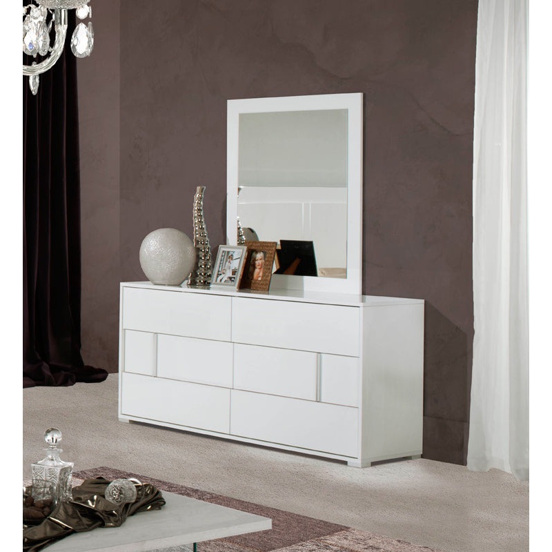 30 White MDF Dresser By Homeroots